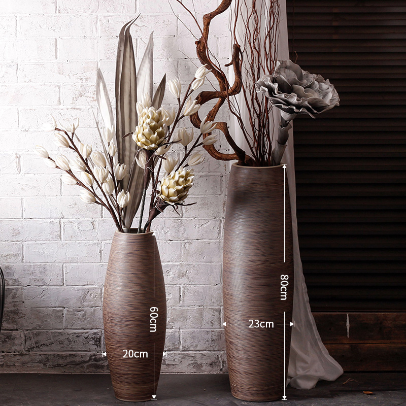 Jingdezhen ceramic large vases, contracted and I ou shi dry flower arranging flowers furnishing articles sitting room simulation flower decoration