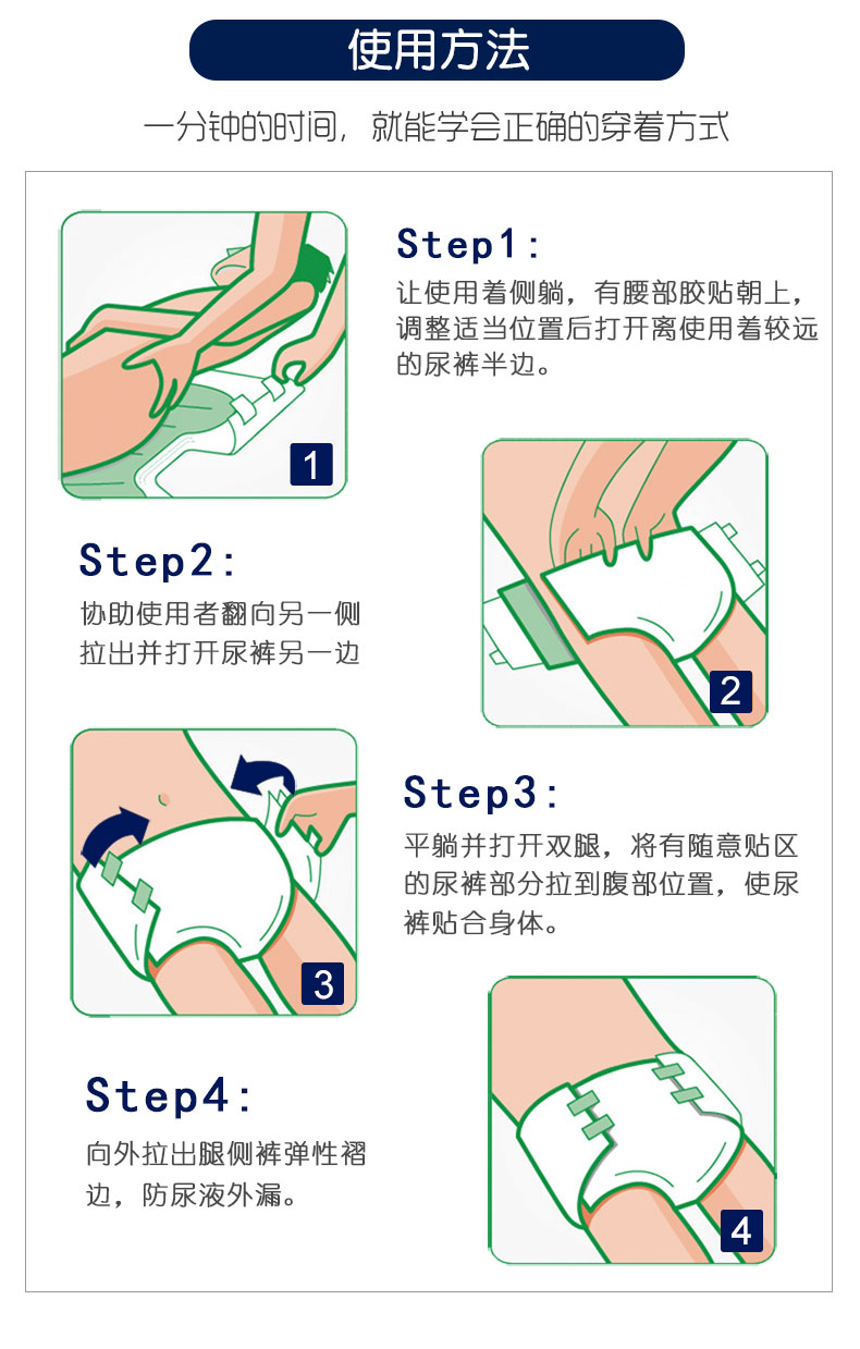 纸尿裤怎么用图解图片