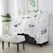 (Ballet Dancer Piano) New Korean-style Piano Hood Cartoon Piano Full Cover Dust Cover with design full package