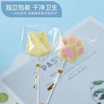 Jensu's family framed the flower bag with a lollipop mold lollipop paper cheese stick bag