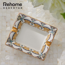 Meike Meijia rehome creative ashtray household personality living room coffee table decoration ornaments American ceramic cigarette saucer