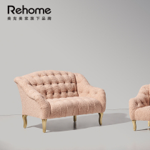 Meike Meijia rehome childrens fabric sofa three-person double French elegant urban light luxury decoration furniture