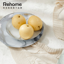 Meike Meijia rehome Turkey imported dinner plate glass snack plate round bowl fruit plate salad bowl Nordic style