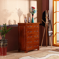 Solid wood oak chest chest modern simple Chinese storage cabinet home living room locker cabinet Cabinet chest bedroom with drawer
