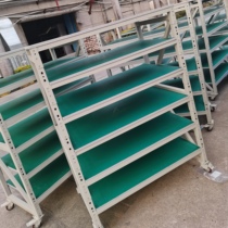 Anti-static multi-layer aging frame mobile turnover vehicle test bench adjustable double-sided table trolley with wheels