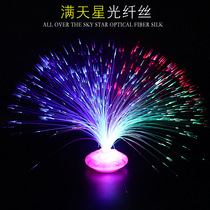 Full Star fiber flower light Seven color Gleaming Shine Toy Discoloration Fiber-optic Flowers Kindergarten Small Gift Stall Hot Sell