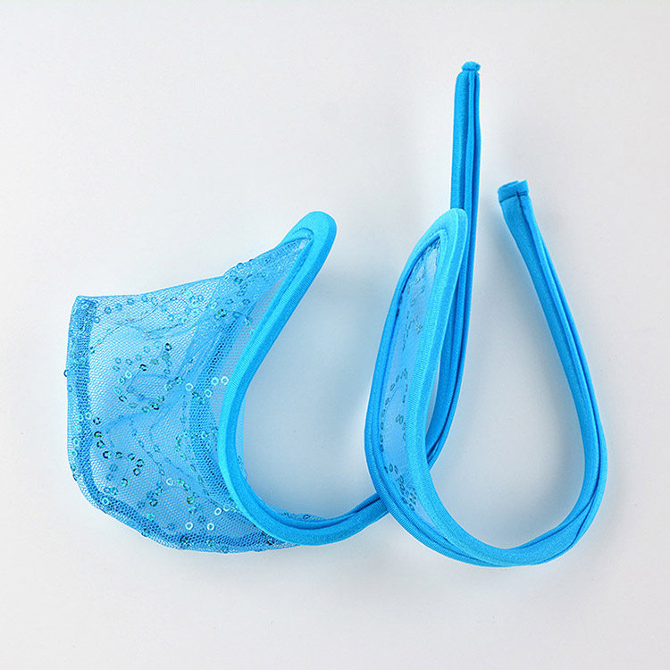 情趣诱惑性感情侣内裤男女士c字裤无痕隐形露毛透明一片式丁字裤