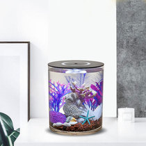 Living room home desktop ecological small plastic anti-drop glass villa fish tank transparent mini fish tank breeding box