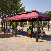 Outdoor awning Four Corners Pavilion parking canopy courtyard garden iron leisure pavilion exhibition advertising tent