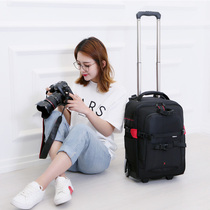Professional Canon Nikon Sony SLR camera bag multifunctional trolley case photography bag large capacity shoulder camera