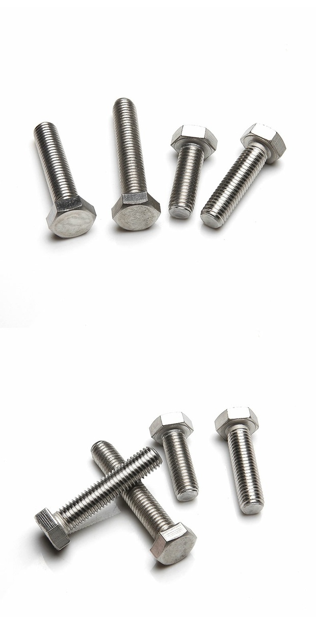 m16/正宗316不锈钢外六角螺栓/外六角螺丝/六角头螺钉/din933