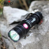 USB charging L2 strong light flashlight T6 stepless dimming outdoor portable long-range fixed focus camping waterproof belt magnet