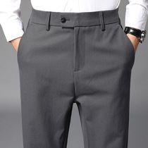 men's casual small suit pants fashion stretch business korean style trendy straight loose formal pants