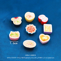 Mini food play doll house dessert small ornament cake donut Chinese and Western food steamer breakfast cone food model