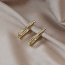 Retro design sense recommended not to fade Korean temperament Net red silver simple earrings all ears female