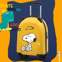 Childrens suitcase male girl cute small 20 inch boarding to ride 18 baby cartoon pull rod suitcase wave