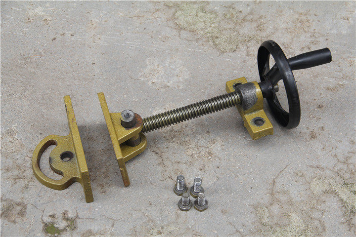 400切割机配件 切割机夹具总成 夹板 切割机压板 丝杆 螺母 手轮