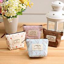 Korean student coin bag Coin bag Canvas small wallet Card bag Japanese sweet coin bag Key bag small purse