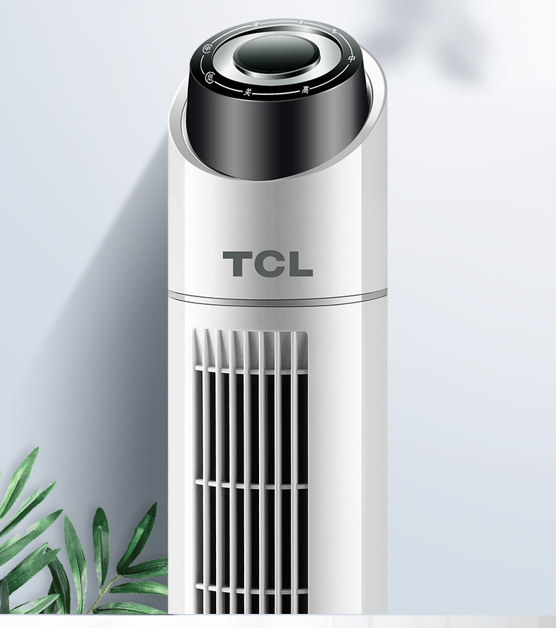 tcl电风扇家用塔扇机械节能落地扇摇头静音大厦台式立式无叶风扇 1
