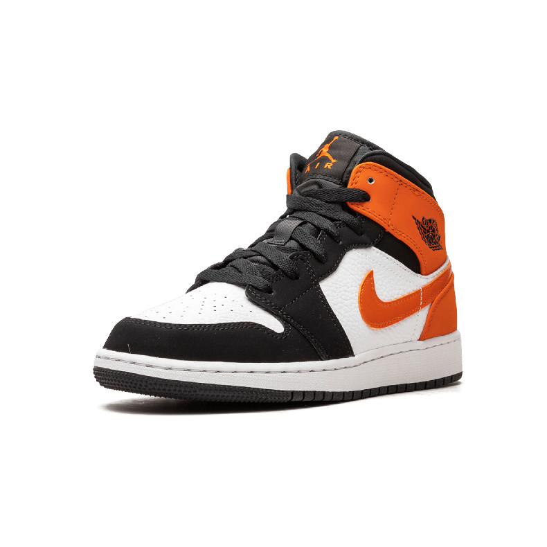 air jordan 1 mid gs aj1男女鞋 扣碎篮板 篮球鞋 - 554725 058