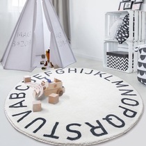 Tide Card Cartoon Childrens Room Game Rug 26 Letters Round Carpet Tent Bedroom Hanging Basket Swivel Chair Earth Mat