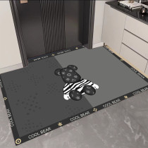 Tidal Carpet Entrance Door kitchen PVC Leather ground mat Anti-slip anti-oil can scrub Xuanguan Gate to be free of washing home