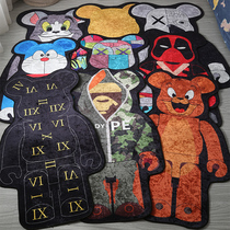 Tide Cards Kaws Violent Bear Bearbrick Building Blocks Bear Carpet Bedroom Bedside Blanket Individuality Trend Non-slip Mat
