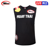 T-shirt twins spirit Muay Thai breathable vest boxing training clothes fighting sports round neck sleeveless men and women