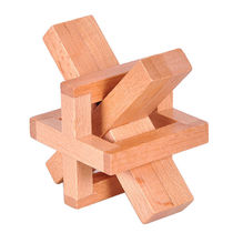 Walled City Rubanlock Unlock Solution Ring Cross Puzzle Wooden Classical Puzzle Toy Rubancubic Round Ball Lock