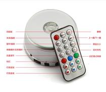 Crystal music box lamp holder LED colorful luminous power supply automatic rotating base MP3 Crystal USB lamp holder