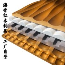 Inner and outer semicircular zebra pattern wave board large straight corrugated board density board pvc solid wood living room cabinet door background wall