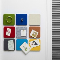 Five Korean fashion multi-color Square felt wall stickers multi-purpose home decoration board with pushpins