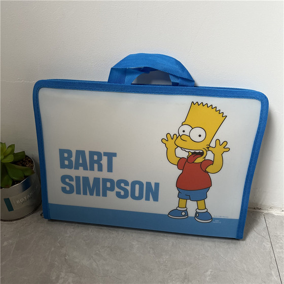 Blue cartoon thickened student file bag handbag large capacity A4 portable zipper test paper storage bag stationery bag
Blue cartoon thickened student file bag handbag large capacity A4 portable zipper test paper storage bag stationery bag