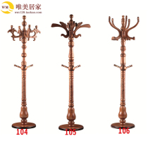  Full solid wood coat rack Bedroom hanger Disc floor-to-ceiling oak coat rack hanger rack Solid wood hanger