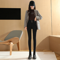 Black Beats Bottom Pants Woman Outside Wearing Summer 2022 New High Waist Display Slim Fit Slim Fit Slim Fit Magic Pants