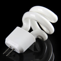 Lamp White low pressure chamber super bright mirror front lamps energy-saving light-bulb small spiral energy-saving lamp two Needle Pins 3W