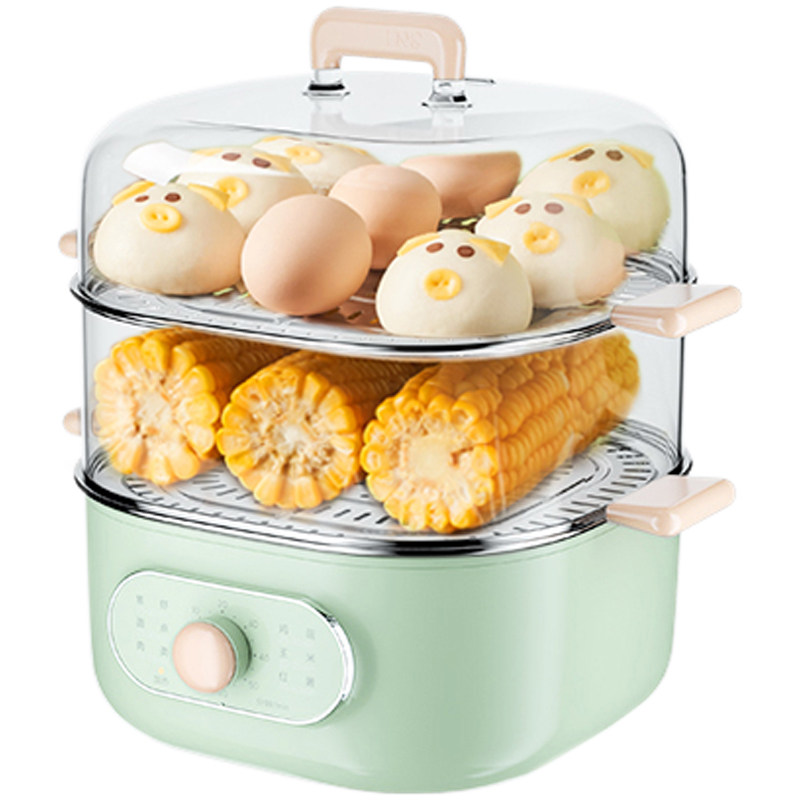 美的电蒸锅多功能家用小型双层蒸汽锅