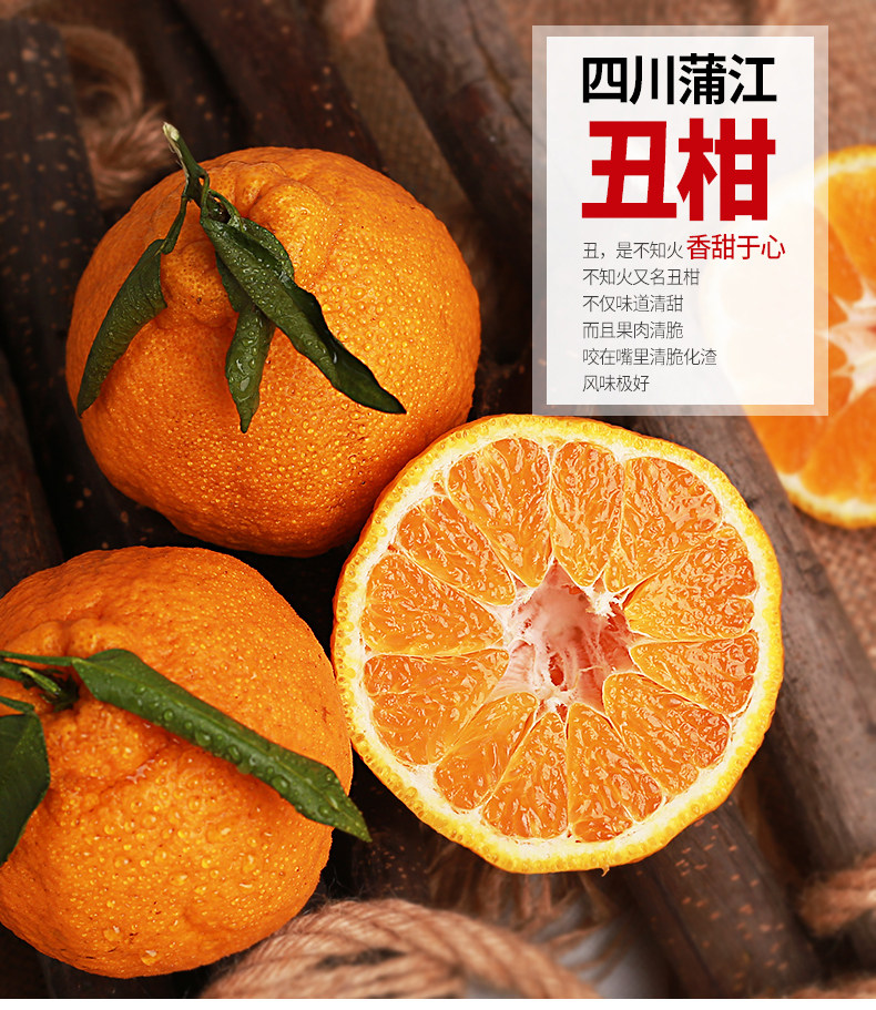 四川蒲江不知火丑橘丑柑丑八怪桔子10斤包邮应季新鲜水果非粑粑柑_7折