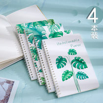 Turn up the coil book b5 notebook thickened student small fresh a5 vertical simple ins wind Cute cartoon girl heart Middle school students Middle school students blank inner page horizontal line 16K open large note