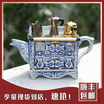 Ceramic Inspirations original handmade creative teapot French oven retro home decoration