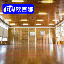 Oberna indoor basketball court solid wood floor stadium dedicated maple wood sports floor shock-absorbing keel floor