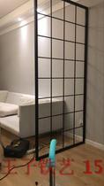 Customized iron screen partition living room simple fashion creative hollow porch partition screen cut off the American floor partition screen