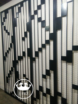 Professional custom iron screen partition American style simple hollow window Huanxin Guanxin Restaurant European Direct Sales