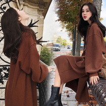 Autumn maternity dress 2021 New Tide mother autumn coat fashion pregnant mother tide dress autumn women