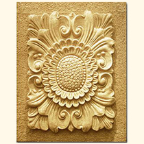 Artificial sandstone relief sandstone background wall European Villa exterior wall decoration mountain flower courtyard wall three-dimensional mural