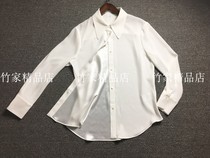 Full score try on not lose silk CHAO class good care inside satin white acetic acid shirt