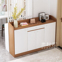Home Doorway Balcony Sun Protection Waterproof Dust Protection Shoes Cabinet Xuanguan Cabinet Multifunction Wooden Cabinet Locker WW06