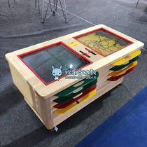 Childrens early education Paradise Puzzle drawing table Restaurant multi-functional sand painting table Babys new hands-on drawing toy