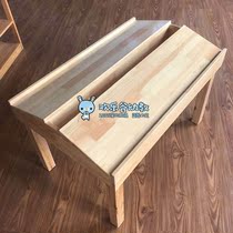 Childrens Library Reading room Early education center Solid wood reading table Kindergarten Camphor pine luxury reading desk chair