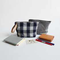 asmountain large capacity debris bag plant tannic leather hand carrying bag minimalist plaid homemade handbag bag